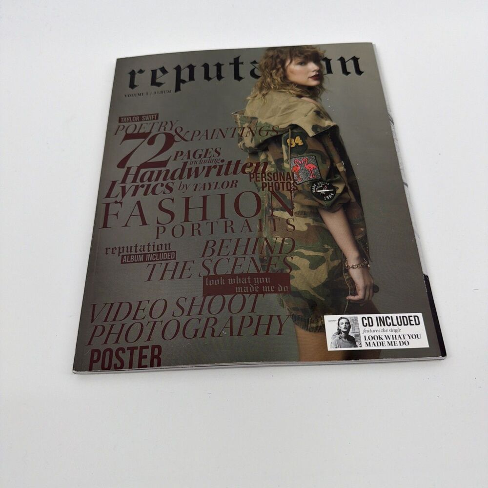 Taylor Swift Reputation Magazine Volume 2 *NO CD NO POSTER*